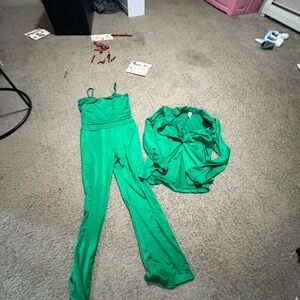 Weissman jumpsuit with jacket